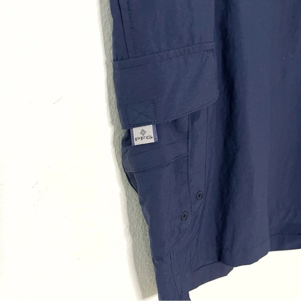 Columbia PFG Omni Shade men cargo shorts navy blue size L